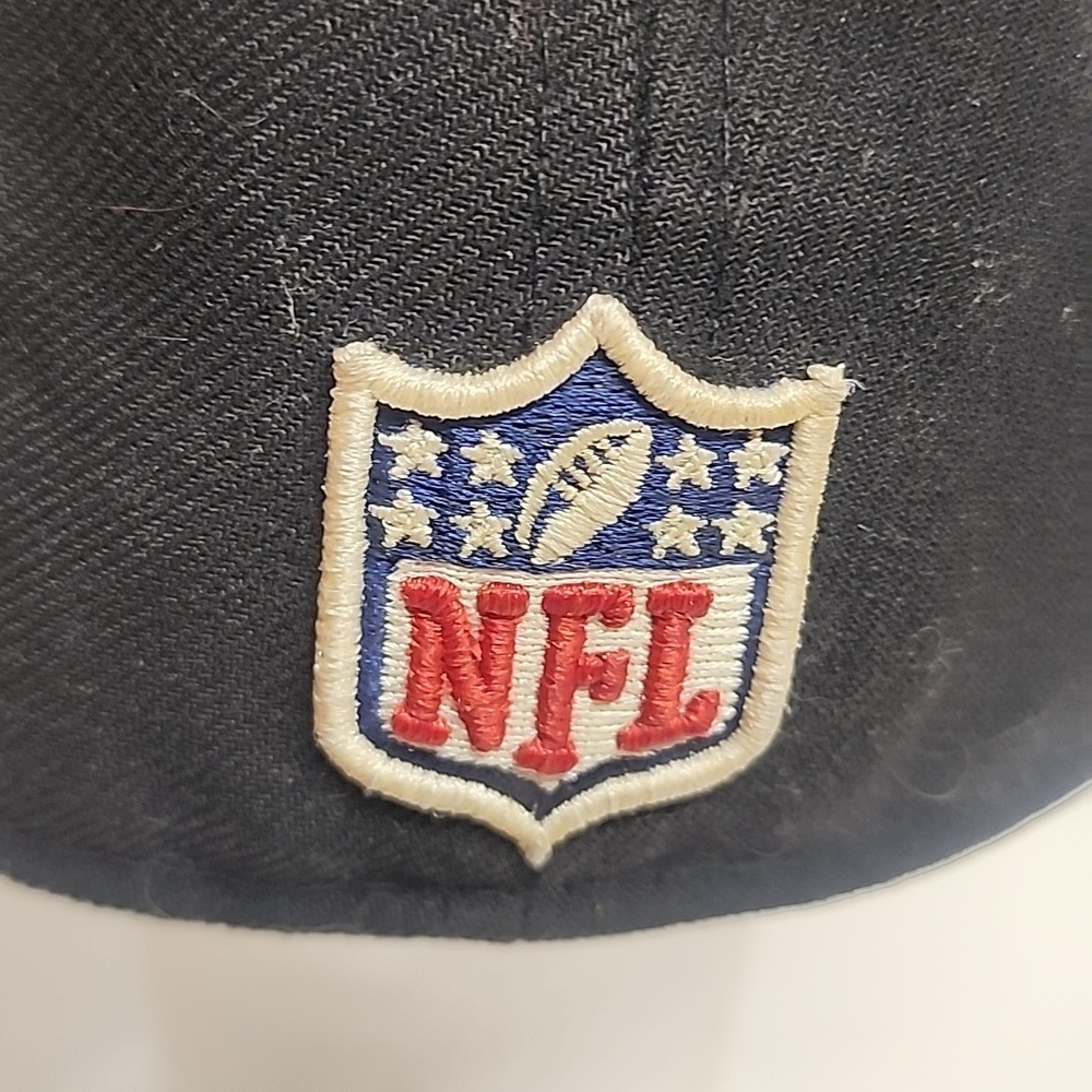 NFL Vintage 59Fifty New Era 8 63.5cm Black Raiders Well- Loved Unisex Cap - Picture 4 of 11